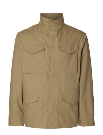 Selected Slhjeremy Field Jacket Khaki green M Selected Slhjeremy Field Jacket Khaki green M