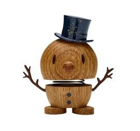 Hoptimist Snømann Eik Brun 8 cm