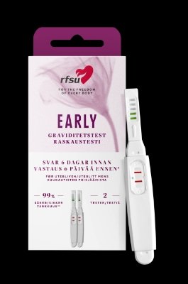 RFSU Graviditetstest Early – 2 stk RFSU Graviditetstest Early – 2 stk