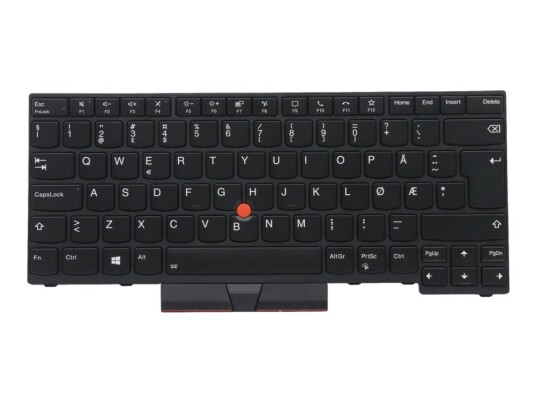Chicony - Erstatningstastatur For Bærbar Pc - Bakbelysning - Nordisk - Svart - For Thinkpad P14s Gen 1 20S4, 20S5  T14 Gen 1 20Ud, 20Ue