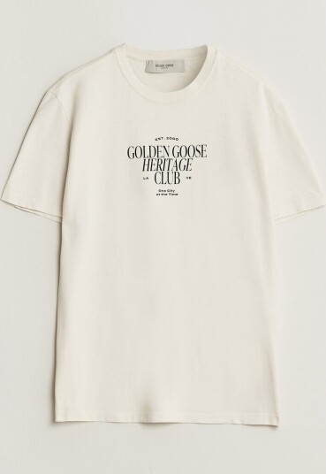 Golden Goose Journey Print T Shirt Heritage White