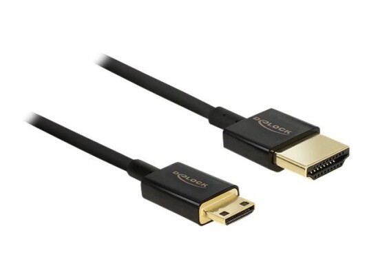 Delock Slim Premium HDMI-kabel 2m med Ethernet og 4K-støtte