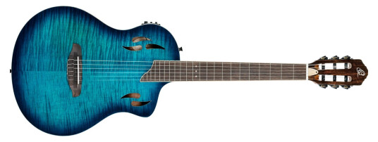 Ortega Guitars Ortega Rtpdlx-Fma Nylonstr. Gitar M/mik Thin Body Slim Neck