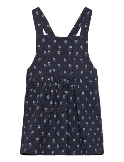 Mango Floral Print Dress - Navy - 18-24M