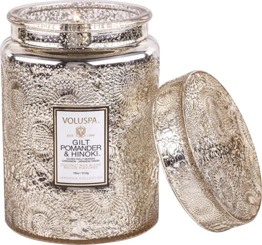 Voluspa Gilt Pomander & Hinoki, 453 g Duftlys