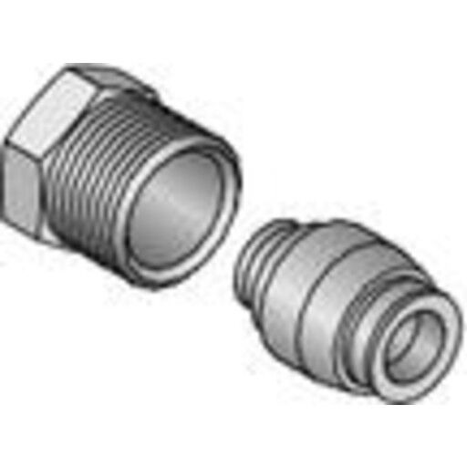 Uponor Kompresjonskobling 16 mm x 1/2" til Danfoss i Diverse Byggematerialer
