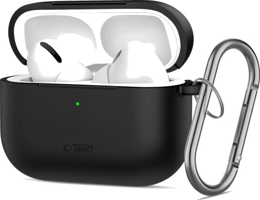 Tech Protect Silicone Hook Case for AirPods Pro 3 Black