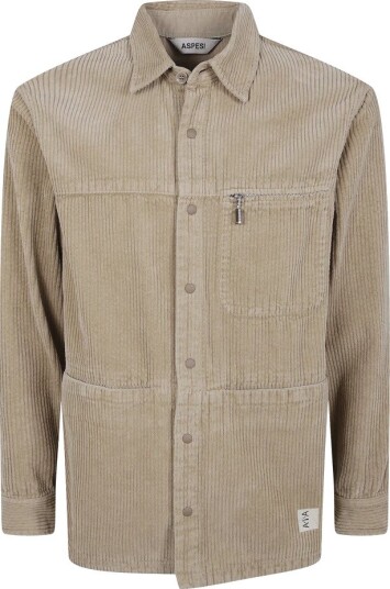 Aspesi, Herre, Skjorter, Beige, L,