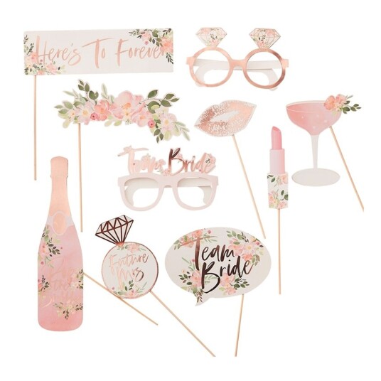Ginger Ray Foto Props Utdrikningslag Blomster  10-pakning