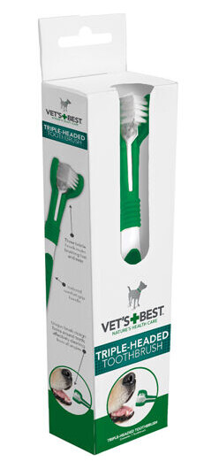 Vets Best 3-Delt Tannbørste 21 cm Vets Best 3-Delt Tannbørste 21 cm