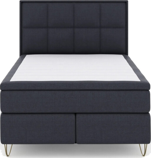 Select No 6 Komplett Sengepakke 160x200 Fast Memory/Pocket Blå/V formede Metallben