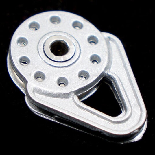 Yeah Racing YA-0460SV Heavy Duty Winch Snatch Block Silver
