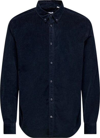 ONLY & SONS Onsmichael 18W Reg Cord Stretch Ls Noos Navy M