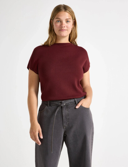 Lindex Sweater Emmy - Burgundy - M