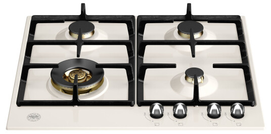 Bertazzoni Heritage Gasskomfyr 60 cm, Elfenbenshvit/Krom Bertazzoni Heritage Gasskomfyr 60 cm, Elfenbenshvit/Krom