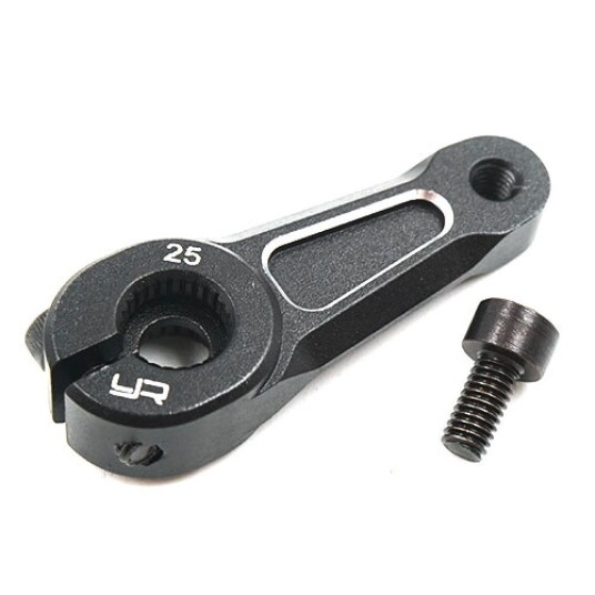 Yeah Racing Aluminium 25T & 23T Servo Horn Black
