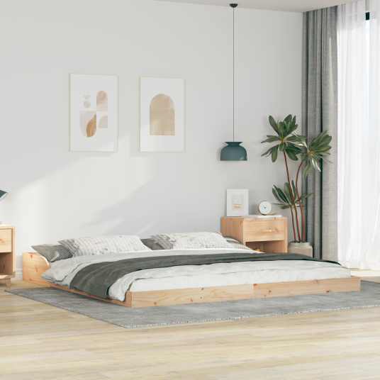 Sengestamme Brun 180 x 200 cm Heltre furu