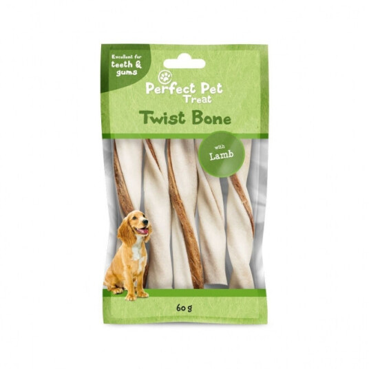Perfect Pet Twist Tyggebein Lamb 11.5 cm 5-Pack