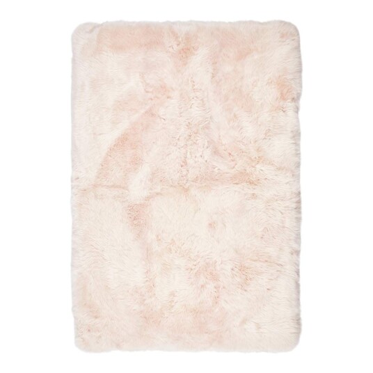 Natures Collection Designergulvteppe Langhåret New Zealand Lysrosa 120x180 cm