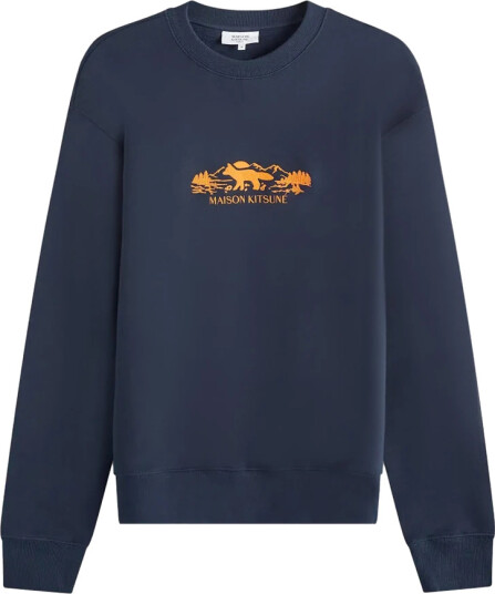 Maison Kitsuné Herre Gensere & Hettegensere Blå L, Maison Kitsuné Herre Gensere & Hettegensere Blå L,