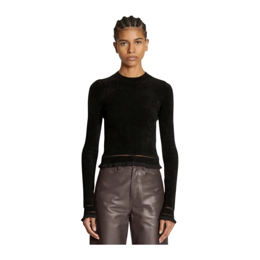 Proenza Schouler Dame Strikkevarer Svart L Proenza Schouler Dame Strikkevarer Svart L