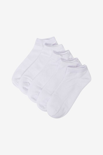 Jack & Jones Ankelsokker jacDongo Socks 5 pk Hvit