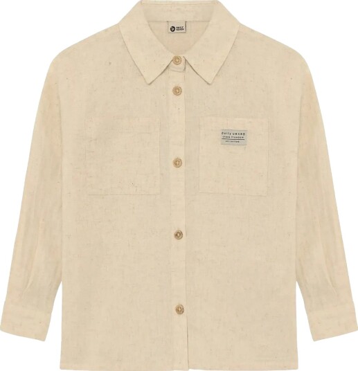 Daily 7 Shirt Longsleeve Linen Beige 128