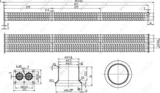 EGR-kjøler NRF 48101