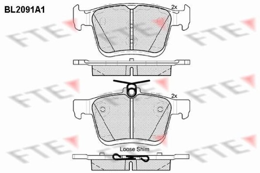 Bremseklosser FTE 9010676 Bremseklosser FTE 9010676