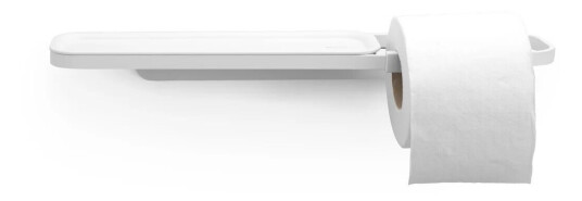 Brabantia MindSet Toalettpapirholder med Hylle Mineral Fresh White