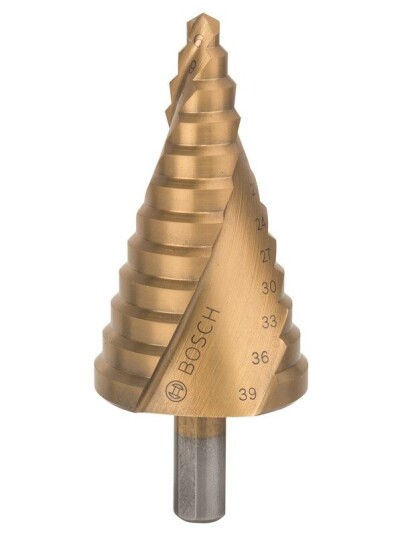 Bosch Trinnbor HSS-TiN 6 - 39 mm, 10,0 mm, 93,5 mm