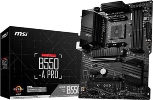 MSI B550-A PRO Hovedkort ATX med AMD AM4 Socket og DDR4 RAM MSI B550-A PRO Hovedkort ATX med AMD AM4 Socket og DDR4 RAM