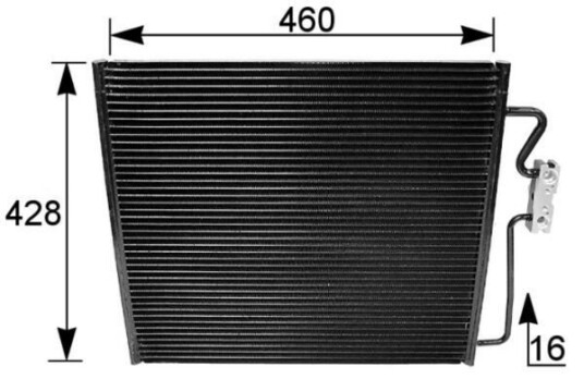 Kondensator MAHLE ORIGINAL AC 154 001S