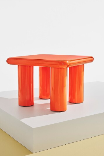 PastillTed bord 50x50OrangeSofabord