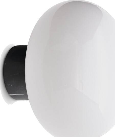 Vegglampe New Works Karl Johan dimmbar Hvit Bad Glass Design Hvit