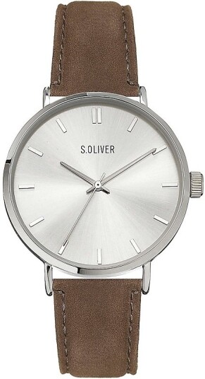 s.Oliver Herreklokke SO 4226 LQ S.Oliver Classic Sølvfarget/Lær