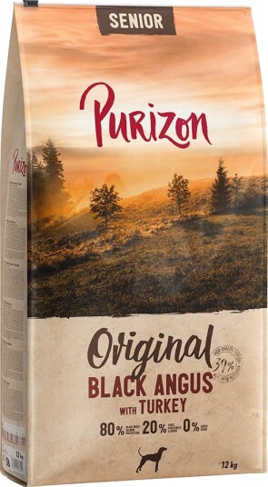 Purizon Tørrfôr Senior Black Angus Med Kalkun 2 X 12 kg Purizon Tørrfôr Senior Black Angus Med Kalkun 2 X 12 kg