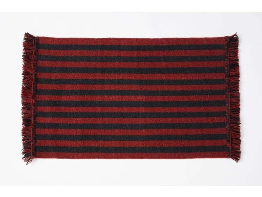 HAY Stripes and Stripes dørmatte 52x95 cm Cherry