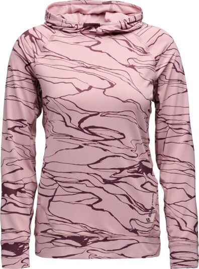 Black Diamond W Alpenglow Hoody Relief Meadow Rose Fig Black Diamond W Alpenglow Hoody Relief Meadow Rose Fig