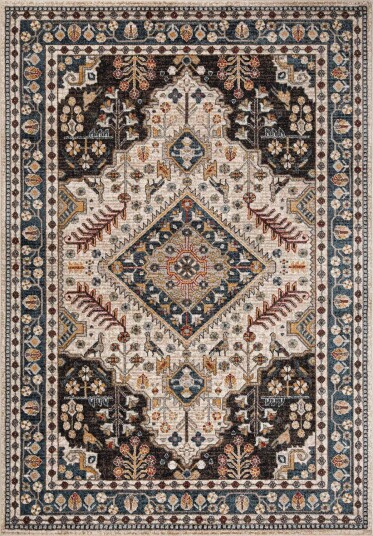Teppe Yelvi 133x190 cm - blå/beige