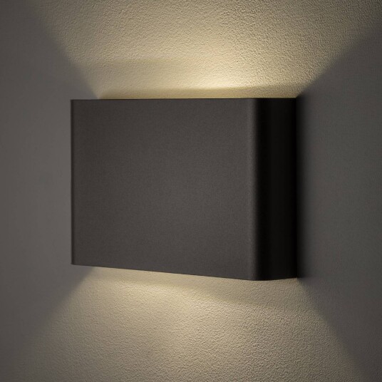 Euluna Haga vegglampe mørk grå metall 25 cm bred G9 Euluna Haga vegglampe mørk grå metall 25 cm bred G9