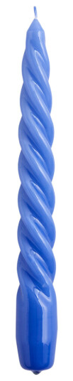 Hay Twist Candle lys 20 cm blålilla
