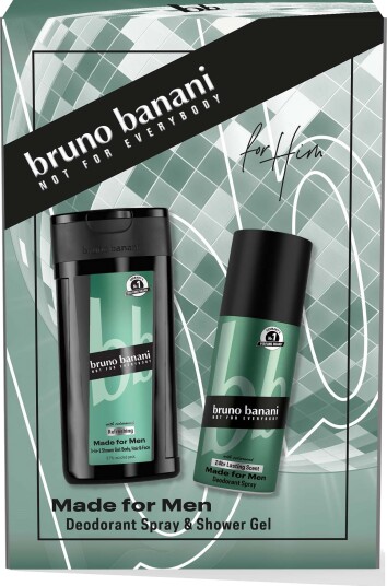 Bruno Banani Gift Set Made For Men Shower Gel 250 ml + Deo Spray 150 m Bruno Banani Gift Set Made For Men Shower Gel 250 ml + Deo Spray 150 m
