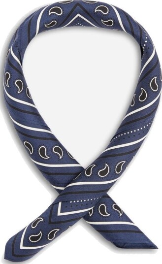 Le Scarf Paisley scarf OS blå dame Le Scarf Paisley scarf OS blå dame