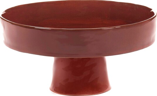 La Mère Bowl With Foot, Venetian Red