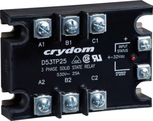 Crydom Halvlederrelé D53tp25d 25 A Koblingsspenning Maks. 530 V/Ac