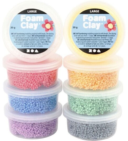 Foam Clay Large Blandede Farger Foam Clay Large Blandede Farger