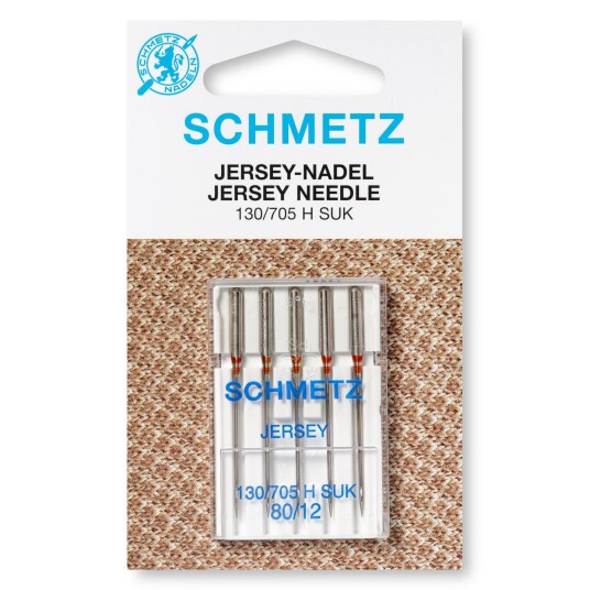Schmetz Jerseynål 80/12 130/705 H SUK, 80/12, 5-pack