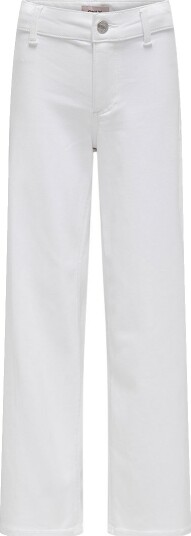 Kids Only Kogsylvie Clean Wide Leg White Pim Noos White 140