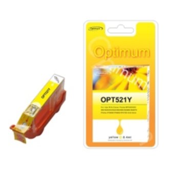 Optimum Blekkpatron - gul CLI-521, 530 sider OPT521Y